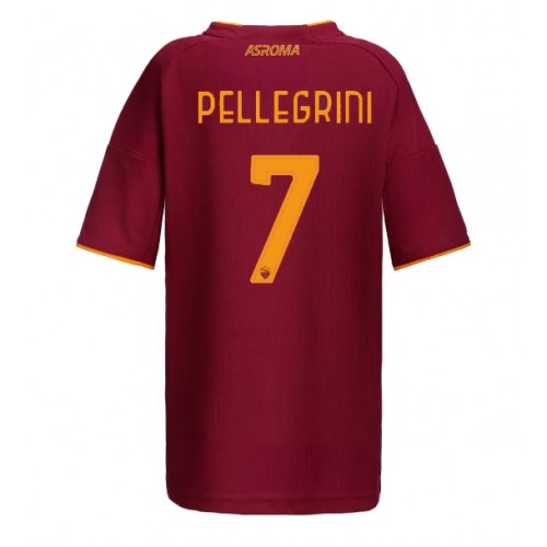 Ženski Nogometni dresi AS Roma Lorenzo Pellegrini #7 Domači 2025-26 Kratek Rokav